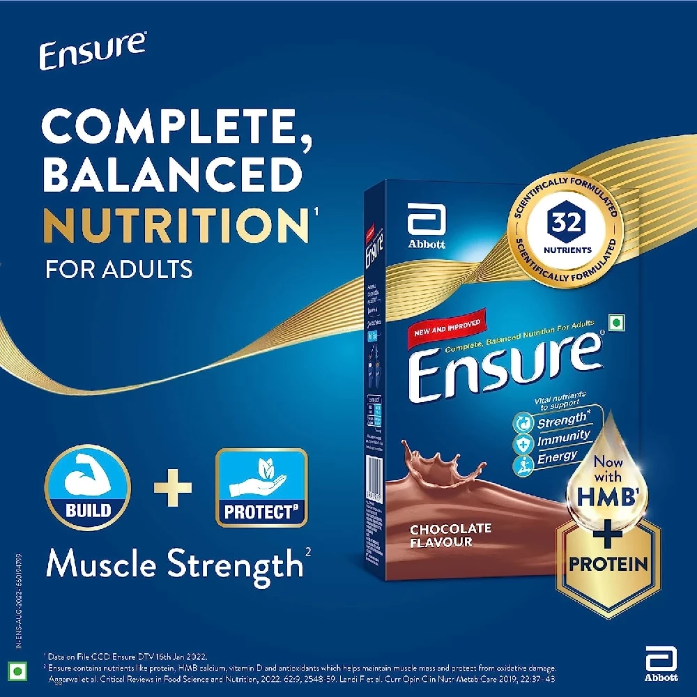 Ensure Nutritional Powder Chocolate Flavour, 400 g-2.webp
